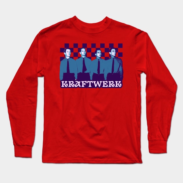 kraftwerk vintage retrowave Long Sleeve T-Shirt by Colana Studio